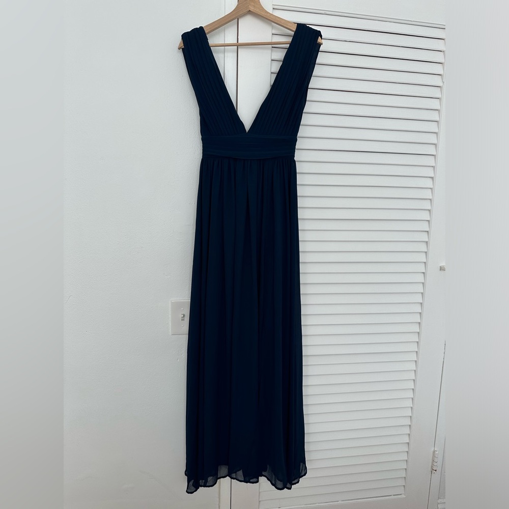 Athen Plunging V-Neck Maxi Dress
